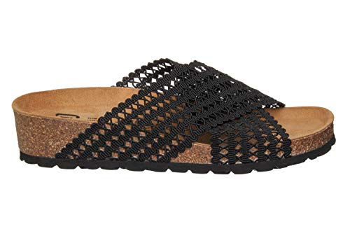 Cadiz - Sandalias (Malla), Color Negro, Talla 40 EU