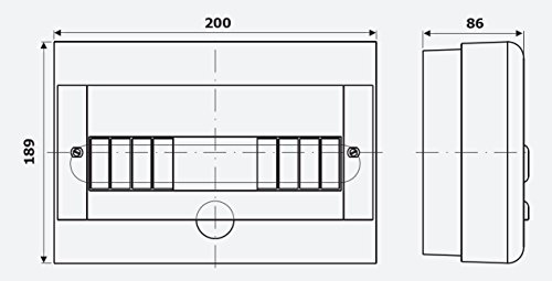 Caja de distribución pequeña (8 Module/Copia/caja de distribución Aufputz IP40