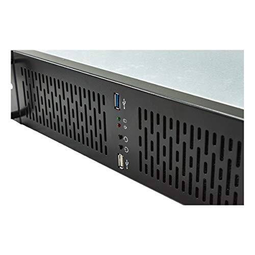 Caja Rack 2129 19" 2U - Silver/Black 1*USB 3.0 + 1*USB 2.0