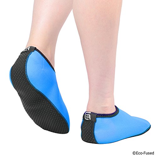 Calcetines de Agua para Mujeres – Extra Cómodos – Protege contra la Arena, Agua fría/Caliente, UV, Rocas/guijarros – Calzado fácil para Nadar, Voleibol de Playa, Snorkel, Vela, Surf, Yoga, Caminar