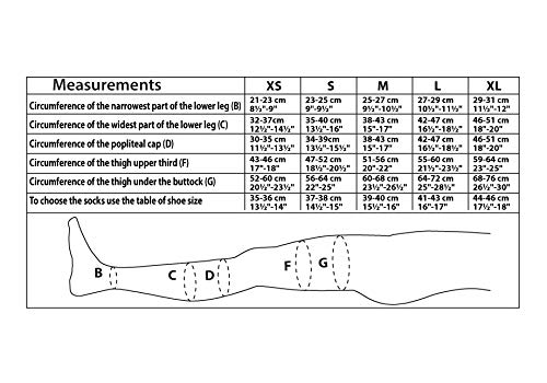 Calcetines de Compresión para edemas, varices, viajes, embarazo -Estimular la Circulación Sanguínea y Recuperación-13-15 mmHg Сalcetines algodón XL