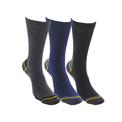 Calcetines de TRABAJO (3 pares) SIN COSTURAS para todo el año, con talón y puntera reforzados, ideal para el uso con calzado de seguridad y para situaciones de frío y humedad.