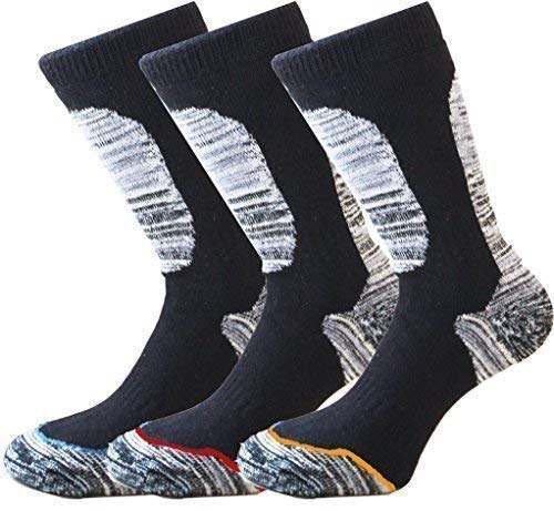 Calcetines de trabajo, Insignia, para hombre, 12 pares, muy resistentes, para actividades de mecánica, construcción, trabajo en almacén Negro INSIGNIA ORGINAL