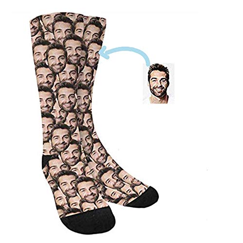 Calcetines Personalizados Con Cara - Sube tu Foto Nosotros hacemos el trabajo! - Calcetines Divertidos para Hombre y Mujer Unisex - Con Fotos Caras Nombres