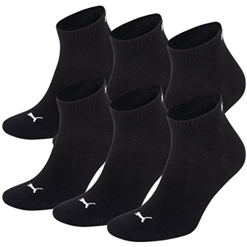 Calcetines Puma unisex, cortos, deportivos, pack de 6, unisex, negro, 6 Paar - Gr- 47-49