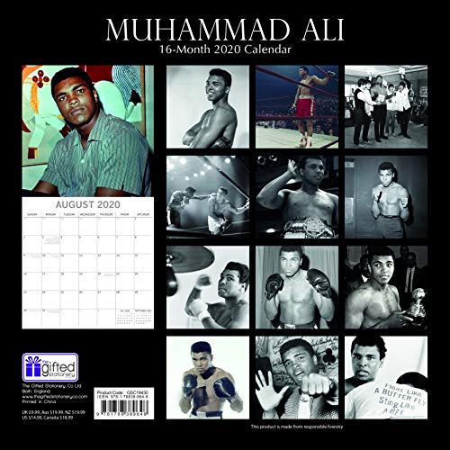 Calendario de pared cuadrado 2020 - Muhammad Ali