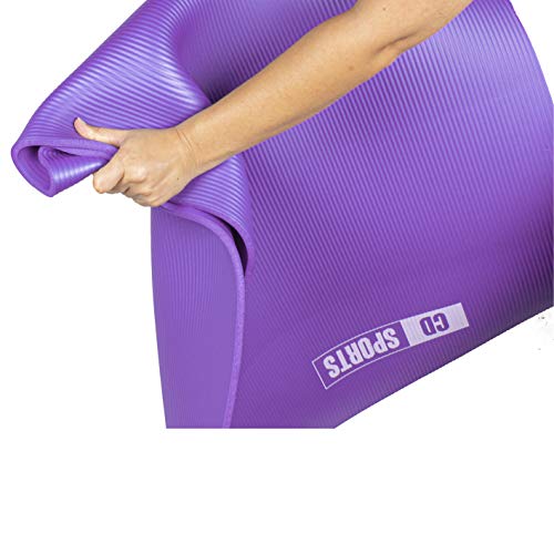 Calma Dragon 85611 Esterilla para Yoga NBR Colchoneta Antideslizante Ideal para Pilates Ejercicios Fitness Gimnasia Estiramientos 180x60x1cm (Azul)