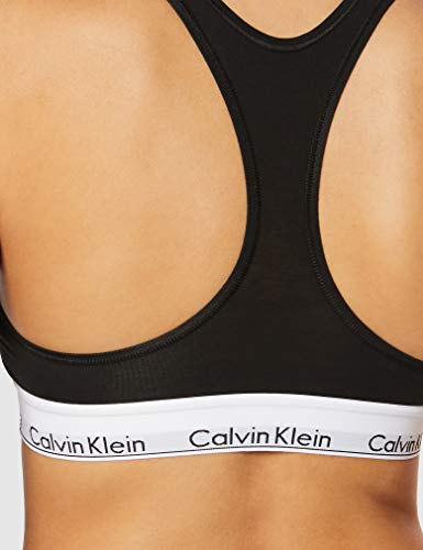 Calvin Klein 0000F3785E, Sujetador Deportivo para Mujer, Negro (Black 001), L