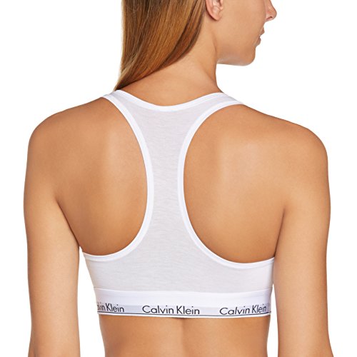 Calvin Klein 0000F3785E, Sujetador Para Mujer, Blanco (White 100), 38 (Talla fabriante: M)