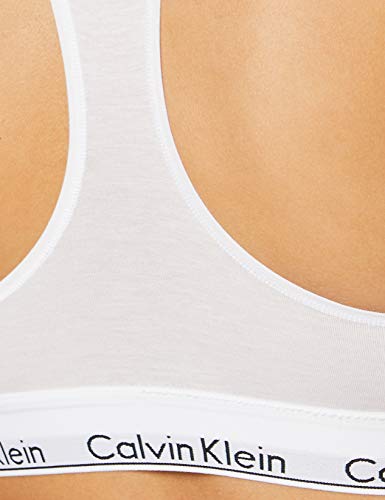 Calvin Klein 0000F3785E, Sujetador Para Mujer, Blanco (White 100), 38 (Talla fabriante: M)