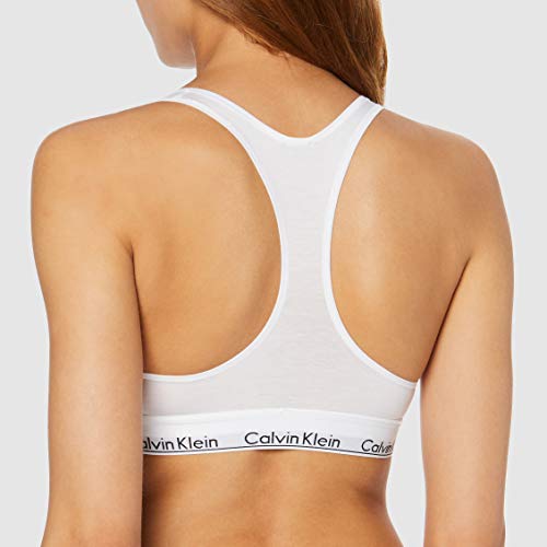 Calvin Klein 0000F3785E, Sujetador Para Mujer, Blanco (White 100), 38 (Talla fabriante: M)