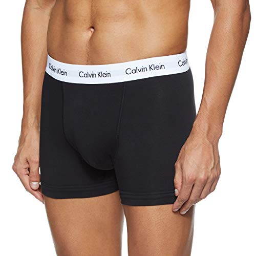 Calvin Klein 0000U2662G - Bóxer para hombre, color negro/blanco/gris, talla Medium