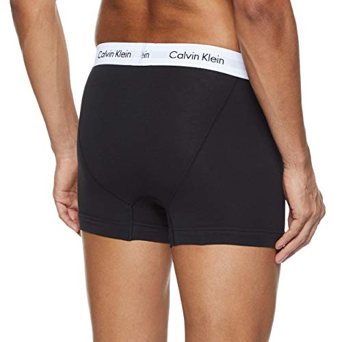 Calvin Klein 0000U2662G - Bóxer para hombre, color negro/blanco/gris, talla Medium