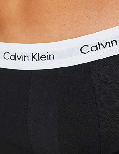 Calvin Klein 3p Low Rise Trunk Calcetines, Schwarz (Black 001), M (Pack de 3) para Hombre