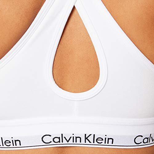 Calvin Klein Bralette Lift Sujetador Deportivo, Blanco, M para Mujer