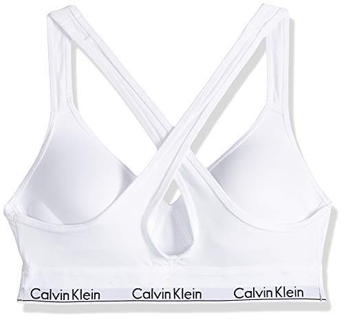 Calvin Klein Bralette Lift Sujetador Deportivo, Blanco, M para Mujer