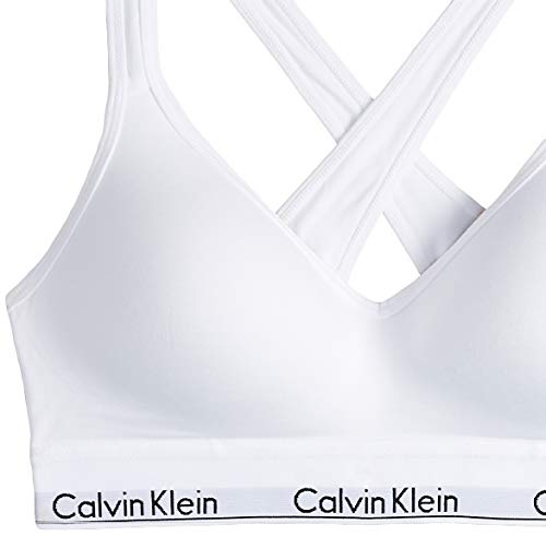 Calvin Klein Bralette Lift Sujetador Deportivo, Blanco, M para Mujer