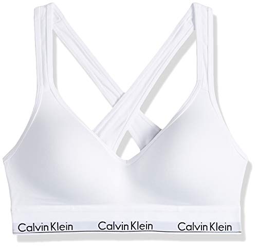 Calvin Klein Bralette Lift Sujetador Deportivo, Blanco, M para Mujer