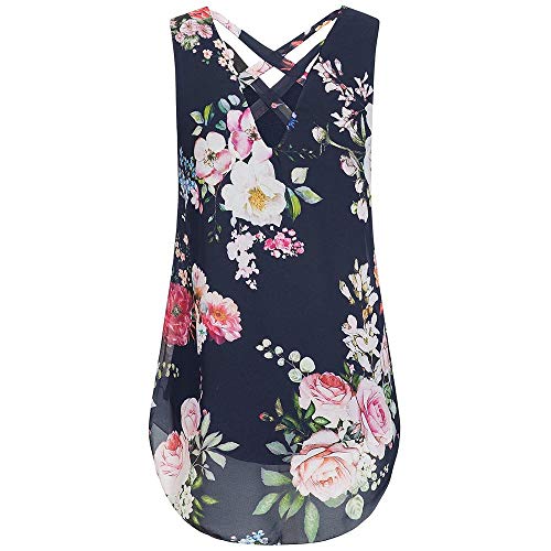 Camisa de Mujer Elegante con Estampado de Flores y Cremallera en la Parte Superior Gasa Talla Grande Camisas Talla Grande Sexy Cuello en V Moda Blusa riou