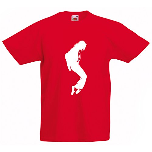 Camisas para niños Me Encanta MJ - Ropa de Club de Fans, Ropa de Concierto (12-13 Years Rojo Blanco)