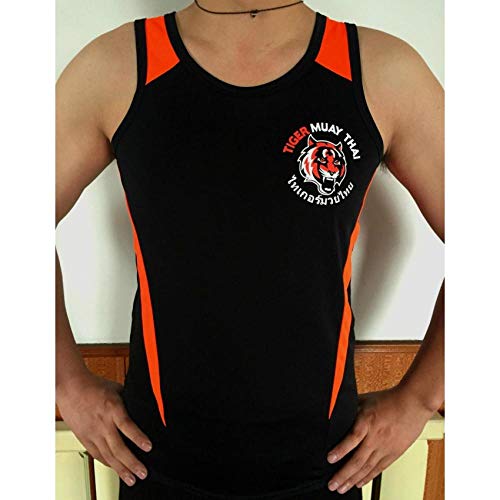 Camiseta Black Tiger Muay Thai Chaleco De Entrenamiento Transpirable Absorbente Muay Thai Ropa Cortos Cortos De Boxeo Jaco Short-Negro_L