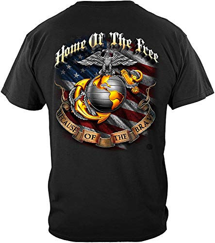 Camiseta Cool Erazor Bits Marine Corps Elite Breed USMC Marines Aerial Assault THM2067 Multicolor M