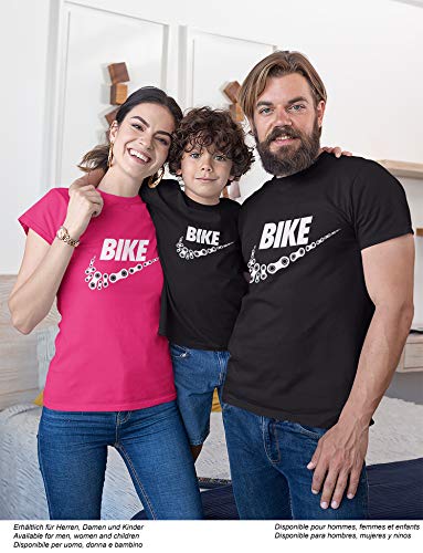 Camiseta de Bicileta: Bike - Regalo para Ciclistas - Bici - BTT - MTB - BMX - Mountain-Bike - Downhill - Regalos Deporte - Camisetas Divertida-s - Ciclista - Retro - Fixie-Bike Shirt (M)