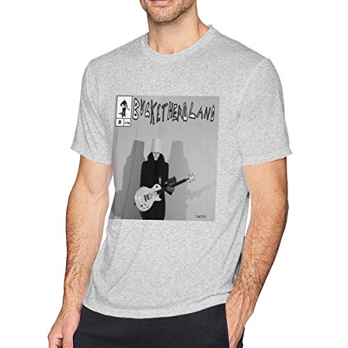 Camiseta de Manga Corta para Hombre Buckethead Racks Comfort Men's Short Sleeve T-Shirt Gray