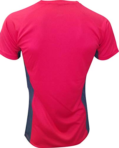 Camiseta Deportiva Manga Corta EKEKO Marathon, Camiseta Hombre Fabricada en Poliester microperforado, Running, Fitness y Deportes en General. (XXL, ESPAÑA ROJA)
