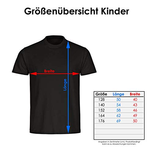 Camiseta infantil con texto en alemán "So gut kann nur Alica", color negro, talla 128 hasta 176 Negro 152 cm