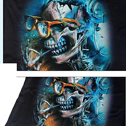 Camiseta para Mujeres, Camiseta sin Mangas con Impresión Calavera Chaleco Casual Atractivo Verano para Chicas Mujeres-URIBAKY …