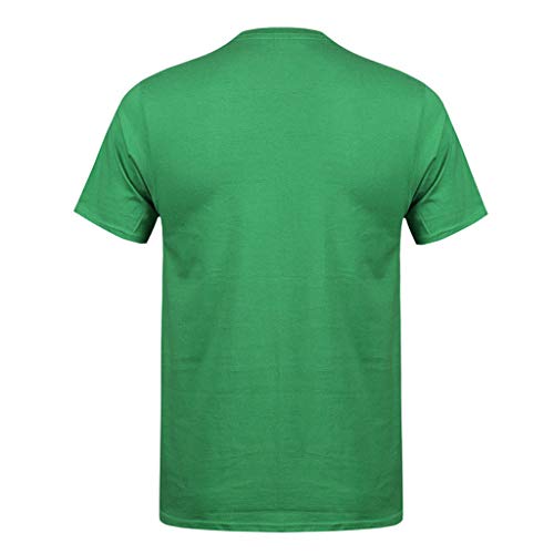 Camisetas Hombre，Riou Camiseta de Manga Corta elástica de Verano de Originales Estampada Casual Ocasional de los Hombres Tops Blusa O-Cuello Verano