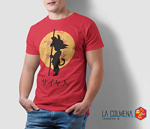 Camisetas La Colmena 164 - Looking for The Dragon Balls (ddjvigo) (Roja, XL)