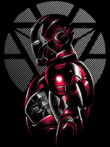 Camisetas La Colmena 4067-IRONMAN_PUNTILLISMO (albertocubatas) M