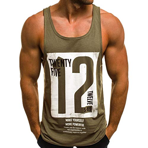 Camisetas sin Mangas de Escalada para Hombre Letras Impresión Camisa Fitness Tirantes Deportes Sudaderas Uniforme de Baloncesto Moda Básica T-Shirt Muscle Gym Tank Tops riou