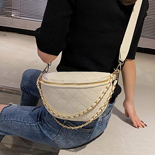 Cangurera Waist Bag Riñonera De Moda Riñonera De Mujer Bolsas De Cinturón Material De PU Paquetes De Pecho Bolso De Plátano Paquete De Bum Femenino Paquete De B