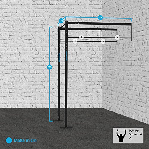 CAPITAL SPORTS Dominate R-Add 173.173 Juego de accesorios de ampliación 4 x estaciones PU (Torre jaula musculación profesional, ejercicios entrenamiento, extensible, rack fijación pared)