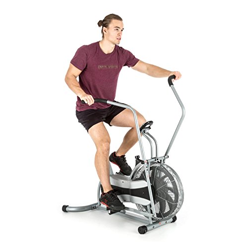 CAPITAL SPORTS Stormstrike 2k Máquina Elíptica Bicicleta Ergómetro Resistencia Infinita Regulación contínua Entrenamiento piernas y brazos simultáneo Altura regulable Máx 120 kg Plateada