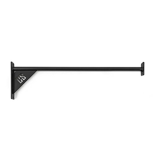 CAPITAL SPORTS Wacon 150 Wall Bar Pieza de unión 150 cm (Entrenamiento muscle ups, pull-ups y T2B, barra metal, montaje mural, travesaño de apoyo extremadamente resistente, fácil sujeción)