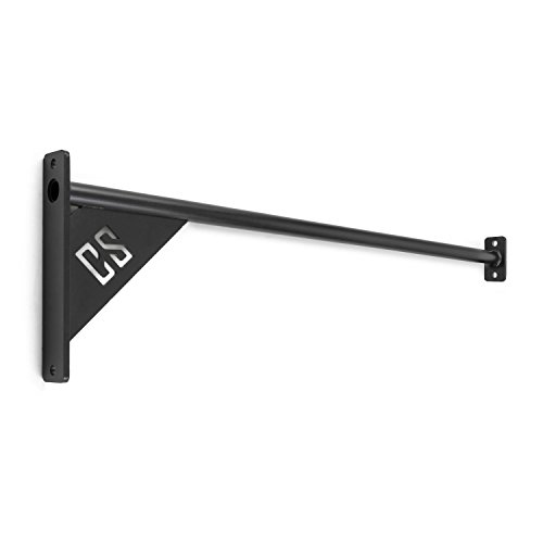 CAPITAL SPORTS Wacon 170 Wall Bar Pieza de unión 170 cm (Entrenamiento muscle ups, pull-ups y T2B, barra metal, montaje mural, travesaño de apoyo extremadamente resistente, fácil sujeción)