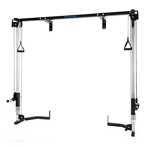 CapitalSports CA Tremendour - Máquina de poleas, Accesorio para Jaula de musculación, Entrenamiento, Mangos con Relleno, Material Acero