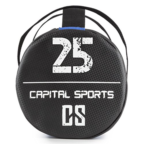 CapitalSports Capital Sports Toughbag Power Bag Saco de Arena 10 kg Cuero Artificial (Entrenamiento Fuerza Resistencia, tiros, oscilaciones, empujes, Revestimiento Suave, 3 Asas de Nylon Resistente)