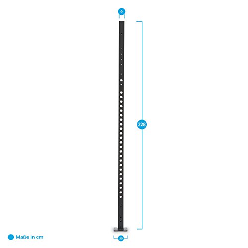 CapitalSports Dominate Edition Set 6 Jaula musculación Entrenamiento Acero (pilares Verticales 228cm, Barra Doble 108cm, traviesas Laterales, Brazos Seguridad, Soporte Barra Pesas 50mm, Ganchos J)