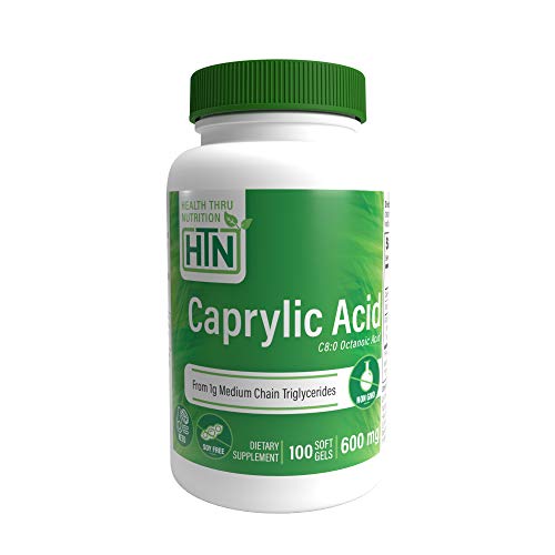 Caprylic Acid 600 mg 100 cápsulas blandas Sin OMG (100)