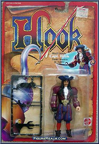 Captain Hook Trades Multi-Blades in Battle Action Figure by Mattel