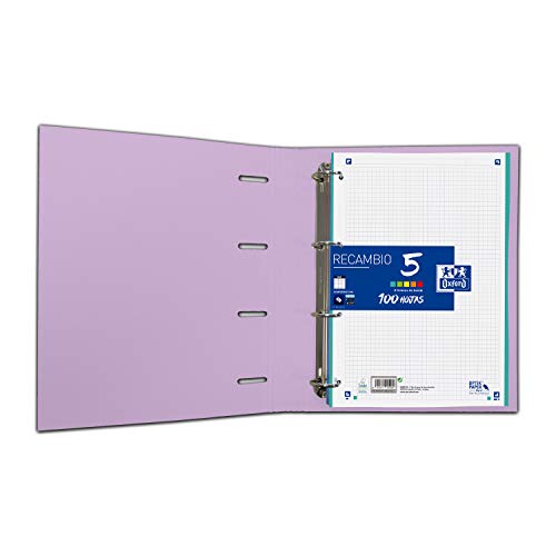 Carpeta con recambio Europeanbinder A4+ Oxford Touch color Malva Pastel