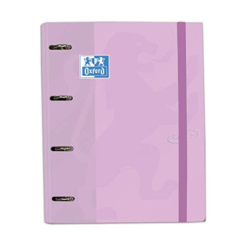 Carpeta con recambio Europeanbinder A4+ Oxford Touch color Malva Pastel