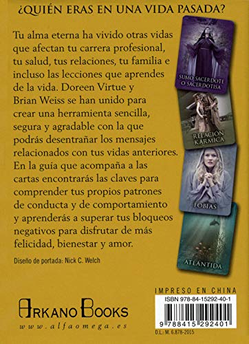 Cartas Oráculo De Las Vidas Pasadas: 44 cartas oráculo y libro guía