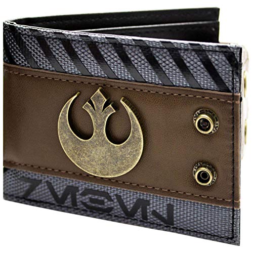 Cartera de Star Wars Rogue Uno Rebel Abotonado marrón