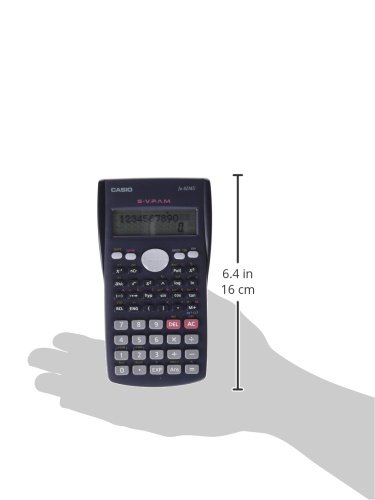 Casio FX-82MS - Calculadora científica (240 funciones, 24 niveles de paréntesis, VPAM), color gris oscuro